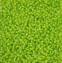 22 Grams of 8/0 Light Green Terra Intensive Lined Crystal Seed Beads