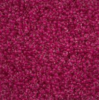 22 Grams of 8/0 Pink Terra Intensive Lined Crystal Seed Beads