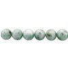 1, 15 Inch Strand 8 to 8.5mm Round Light Green Angelite Beads