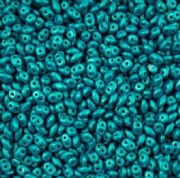 10 Grams Alucolour Azure Blue 2.5x5mm SuperDuo Beads