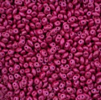 10 Grams Alucolour Magenta 2.5x5mm SuperDuo Beads