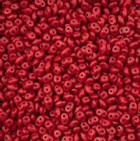 10 Grams Alucolour Scarlet Red 2.5x5mm Super Duo Beads