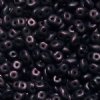 DUO79022 - 10 Grams Jet Metallic Suede Dark Purple 2.5x5mm Super Duo Beads