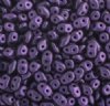 DUO79021 - 10 Grams Jet Metallic Suede Purple 2.5x5mm Super Duo Beads