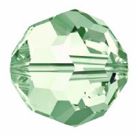 10 4mm Round Chrysolite Swarovski Beads