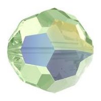 10 4mm Round Swarovski Chrysolite AB