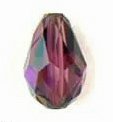 1 9x6mm Amethyst AB Swarovski Teardrop Bead