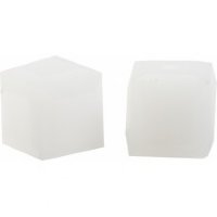 2 6mm White Alabaster Swarovski Cube Beads