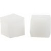 2 6mm White Alabaster Swarovski Cube Beads