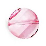 1 14mm Light Rose Swarovski Twist Bead (5621)