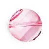 1 14mm Light Rose Swarovski Twist Bead (5621)