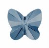 1 8mm Denim Blue Swarovski Butterfly Bead