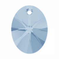 1 12mm Blue Shade Swarovski Xilion Oval Pendant