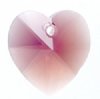 1 10mm Cyclamen Opal Swarovski Heart