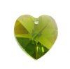 1 10mm Olivine AB Swarovski Heart