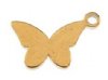 Pack of 6, 7.9x9.9mm Gold Sweet & Petite Butterfly Charms