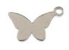 Pack of 10, 7.9x9.9mm Silver Sweet & Petite Butterfly Charms