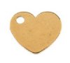 Pack of 6, 9x9.1mm Gold Sweet & Petite Heart Charms