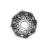 1 7.5x10mm TierraCast Antique Silver Oasis Rondelle Bead