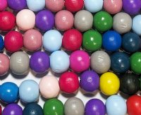 14 Inch Strand Crystal Lane 8.75mm Round Mixed Color Coconut Beads